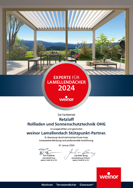Top Team Urkunde Lamellendach-Experte Retzlaff